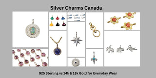 Silver Charms Canada: 925 Sterling vs 14k & 18k Gold for Everyday Wear - K Jewelry Accessories
