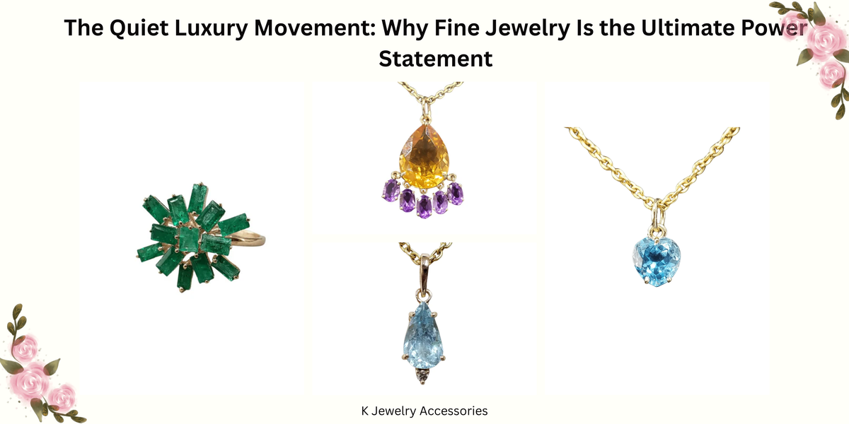 The Quiet Luxury Movement: Why Fine Jewelry Is the Ultimate Power Statement - K Jewelry Accessories