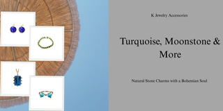 Turquoise, Moonstone & More: Natural Stone Charms with a Bohemian Soul - K Jewelry Accessories