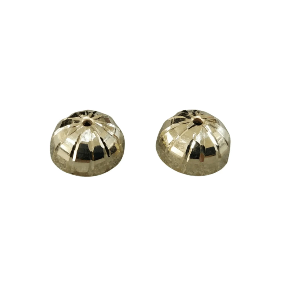 10 MM Half Round Gold Bead 18k Gold - K Jewelry Accessories