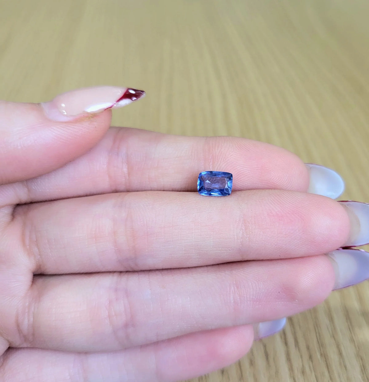 1.26 ct. Natural Blue Sapphire Cushion Shape -#BS120