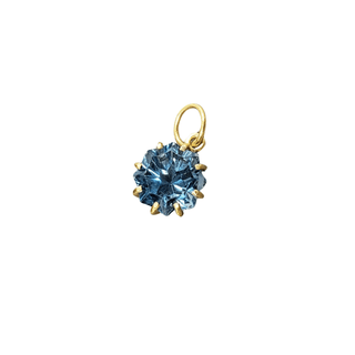 London Blue Topaz 18k Gold Pendant - K Jewelry Accessories