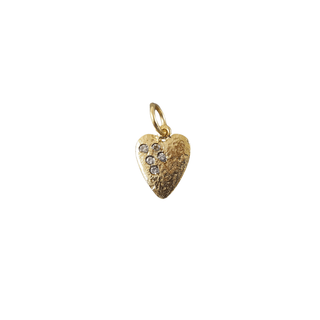 14k Gold heart Diamond Pendant - K Jewelry Accessories