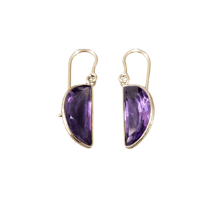 14k Amethyst Earrings Gold Natural - K Jewelry Accessories