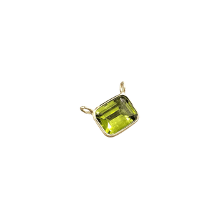 18k Gold Green Peridot Charm Pendant - K Jewelry Accessories