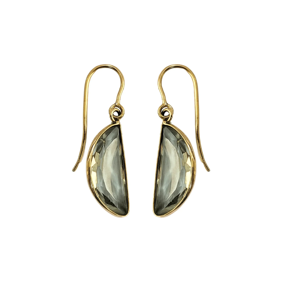 14k Green Amethyst Gold Earrings - K Jewelry Accessories