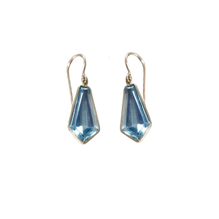 14 karat Gold Sky Blue Topaz Earring - December Birthstone jewelry for women