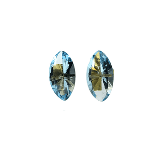 14k Gold Topaz Stud Earrings Sky Blue - K Jewelry Accessories