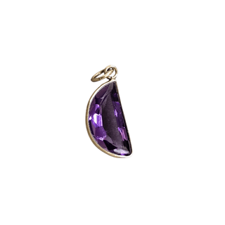 14k Amethyst Moon Pendant Gold - K Jewelry Accessories