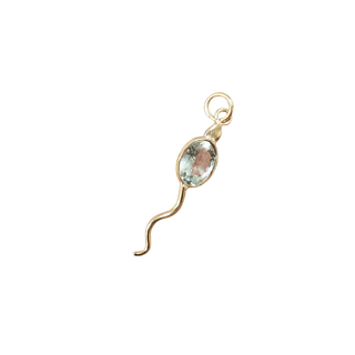 14k Aquamarine Snake Pendant Gold - K Jewelry Accessories