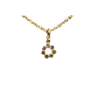 14k Gold Brown Diamond Pendant - K Jewelry Accessories