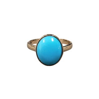 14k Gold Turquoise Ring – Ethically Sourced, Timeless Beauty - K Jewelry Accessories