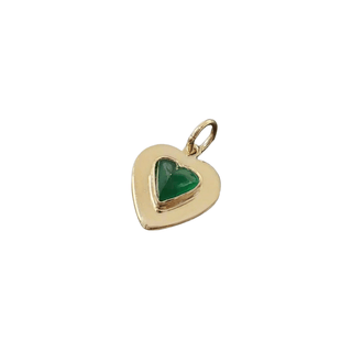 14k Gold Natural Zambian Emerald Pendant - K Jewelry Accessories
