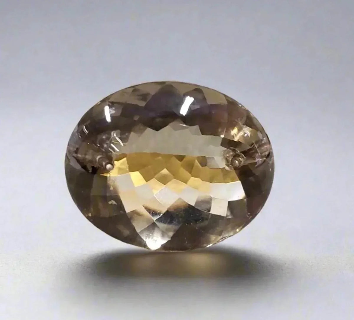 Delicate 14k Gold Drilled Smoky Quartz Ring - K Jewelry Accessories
