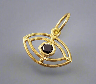 14k Gold Evil Eye Diamond Pendant For Women - K Jewelry Accessories