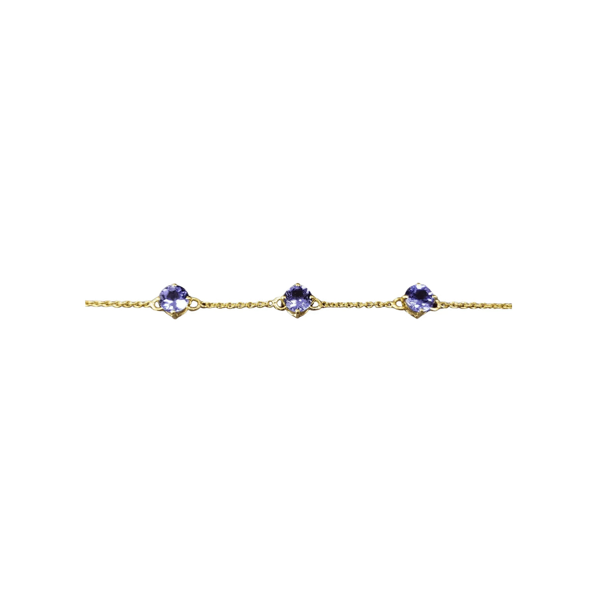 14k Gold Tanzanite Dainty Bracelet Blue - K Jewelry Accessories