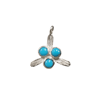 925 Silver Arizona Turquoise Charm - K Jewelry Accessories