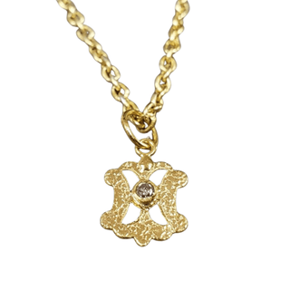 18k Gold Diamond Pendant - K Jewelry Accessories