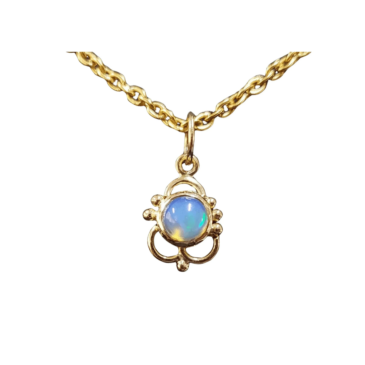 18k Gold Opal Pendant Handmade jewelry For Women - K Jewelry Accessories