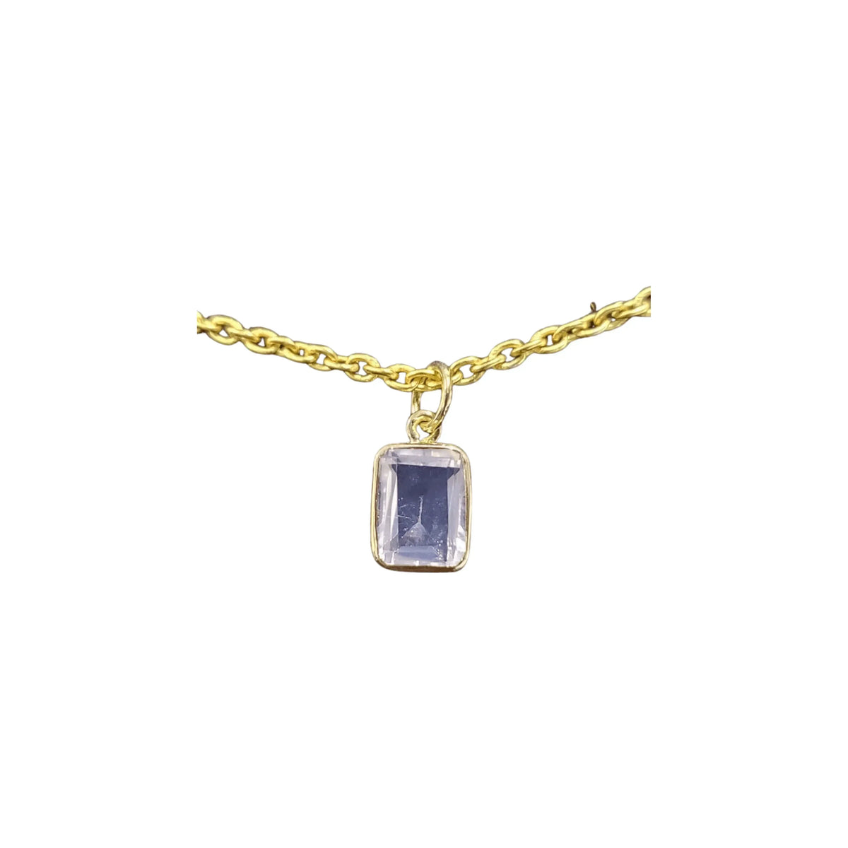 14k Gold Lavender Quartz Pendant Made with Natural Stones - K Jewelry Accessories