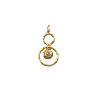 18k Gold Diamond Charm Pendant - K Jewelry Accessories