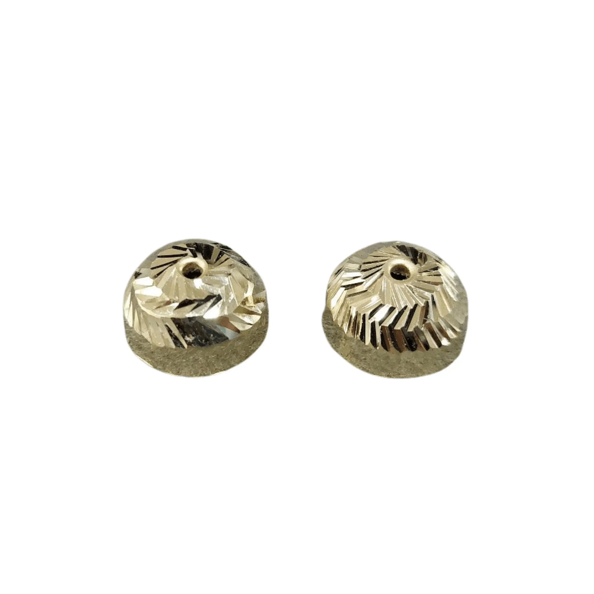 10 mm 18k Gold Half Round Bead - K Jewelry Accessories