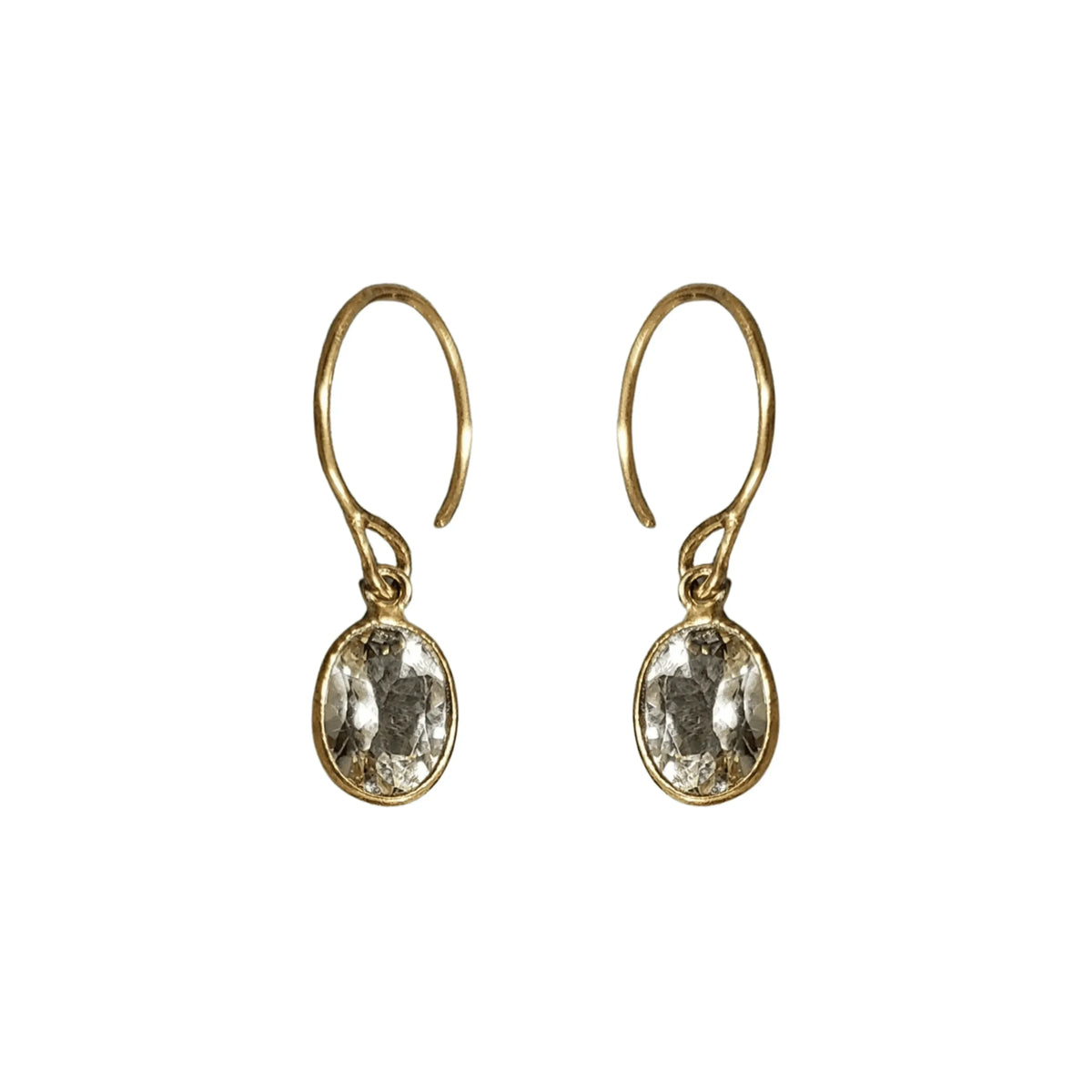 Yellow Aquamarine Earrings Gold 18k - K Jewelry Accessories