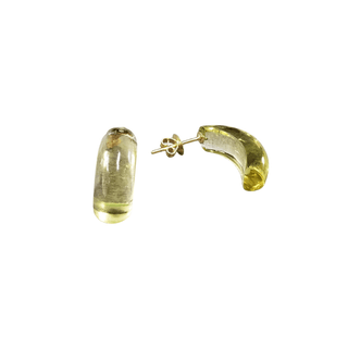 18k Gold Natural Lemon Quartz Earrings - K Jewelry Accessories