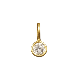 18k Gold Brilliant Cut VS1 Diamond Charm - K Jewelry Accessories