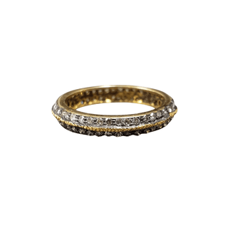 18k Gold Diamond Oxidized Ring - K Jewelry Accessories