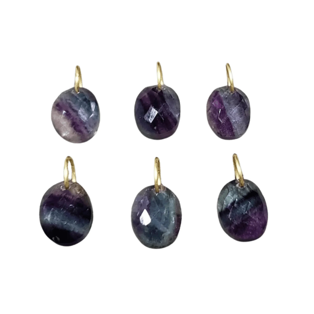 18k Gold Fluorite Pendant Easy to use jewelry - K Jewelry Accessories