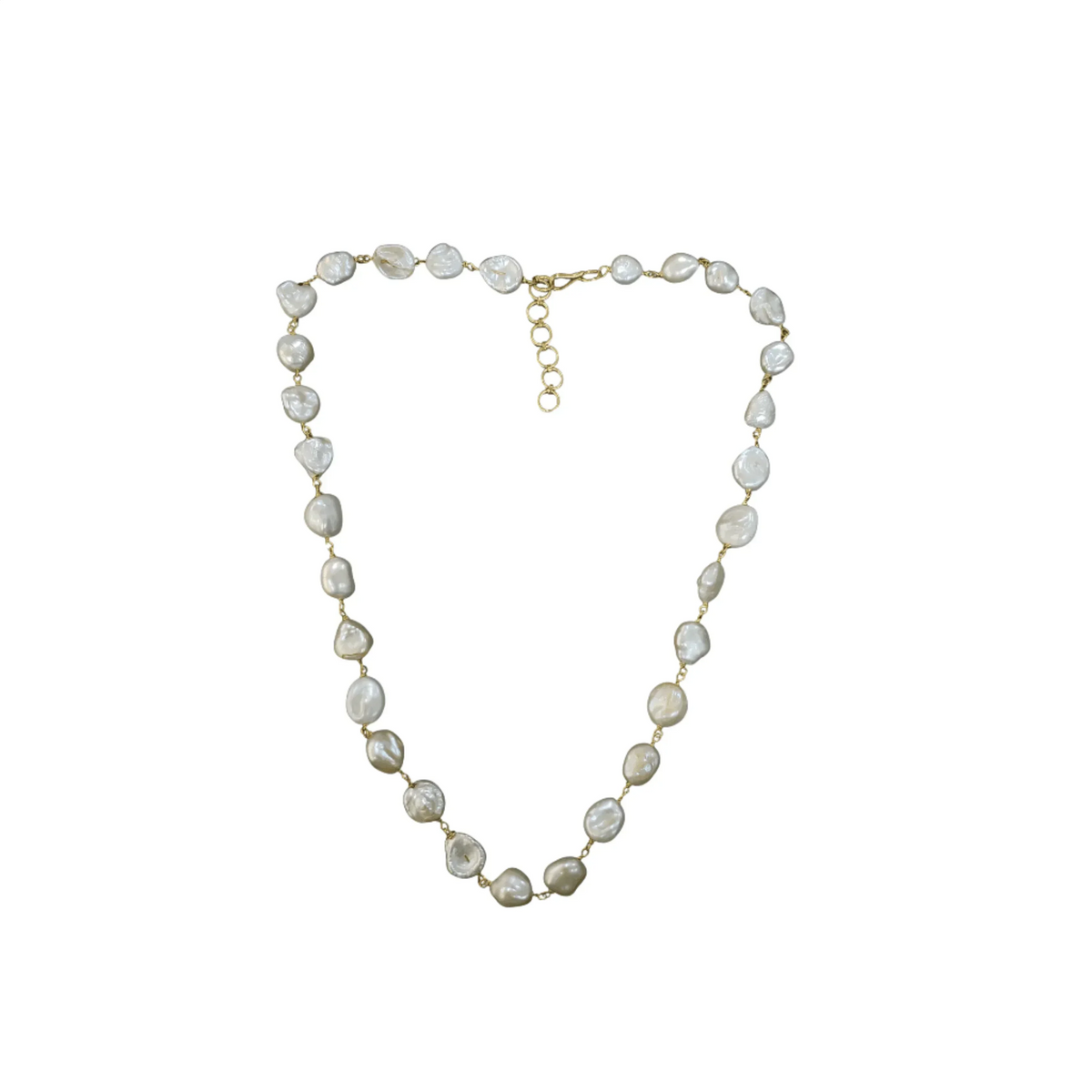 18k Gold Freshwater Pearls Necklace Beaded - K Jewelry Accessories