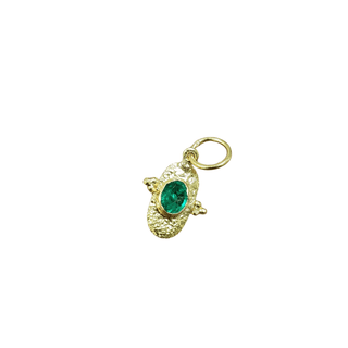 18k Gold Zambian Emerald Pendant - K Jewelry Accessories