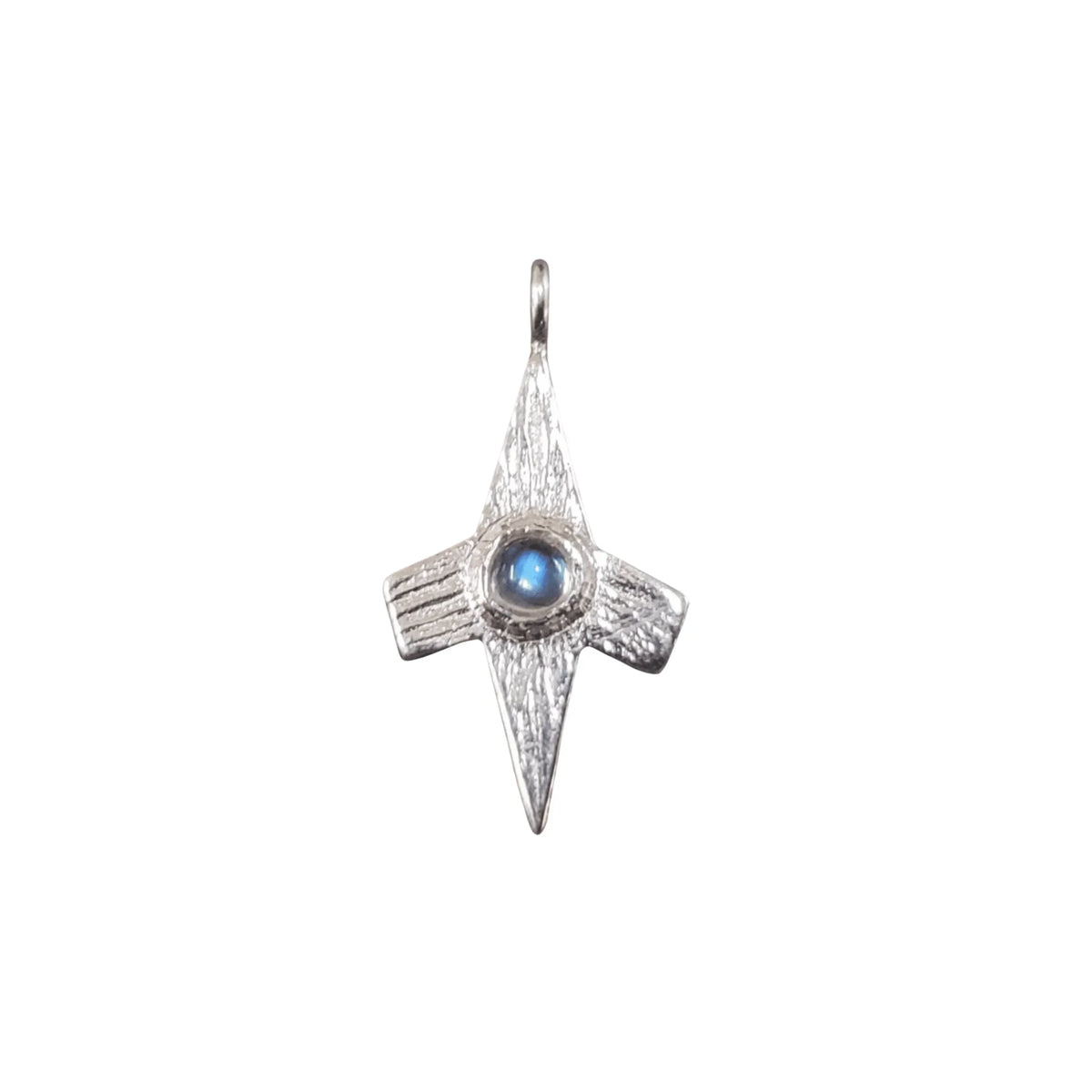 925 Silver Rainbow Moonstone Charm Cross Pendant For Unisex - K Jewelry Accessories