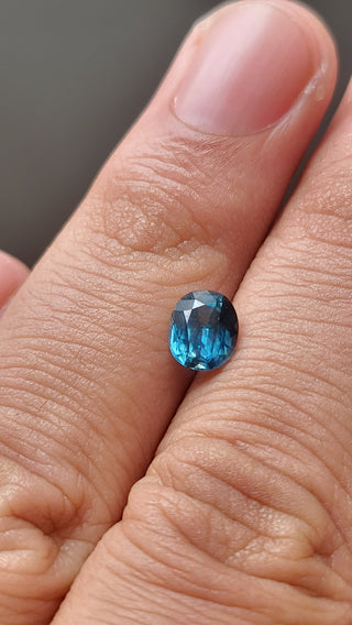 1.64 ct. Natural Teal Sapphire Oval Shape -#MP15