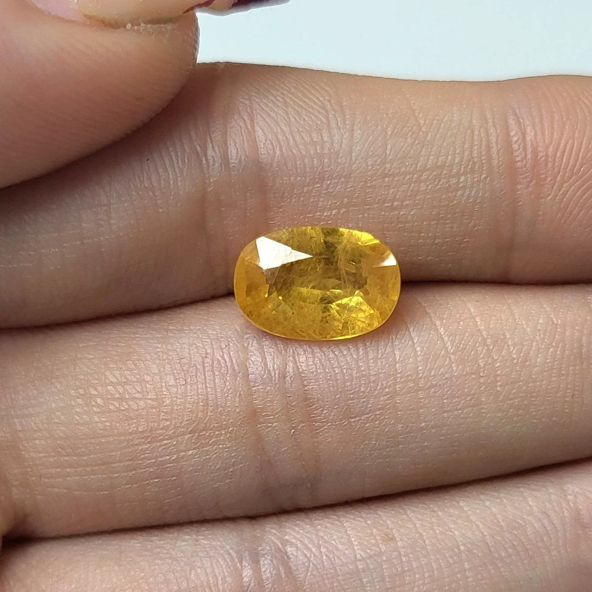 4.20 ct. Natural Yellow Sapphire Oval Shape -#YS18