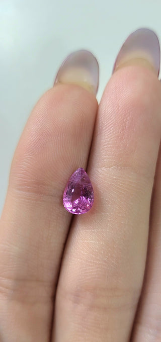 1.66 ct. Natural Pink Sapphire Pear Shape -#PS35
