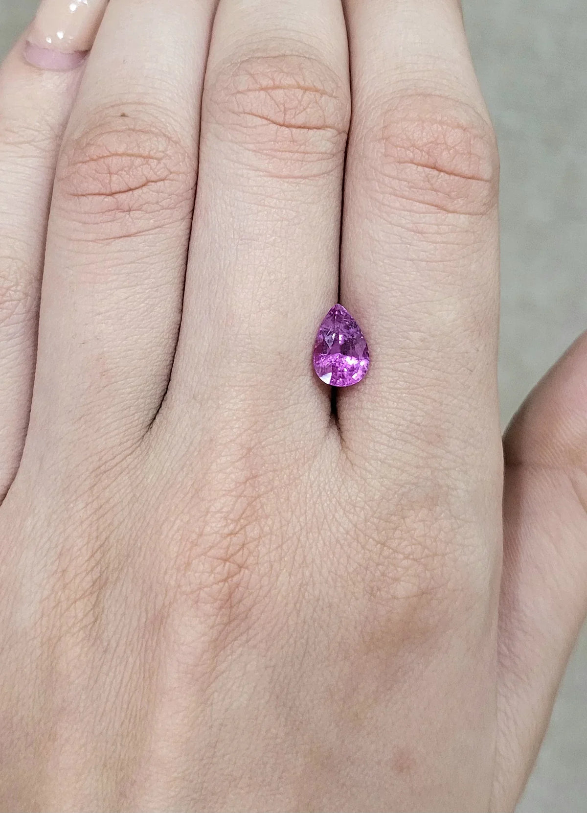 1.66 ct. Natural Pink Sapphire Pear Shape -#PS35