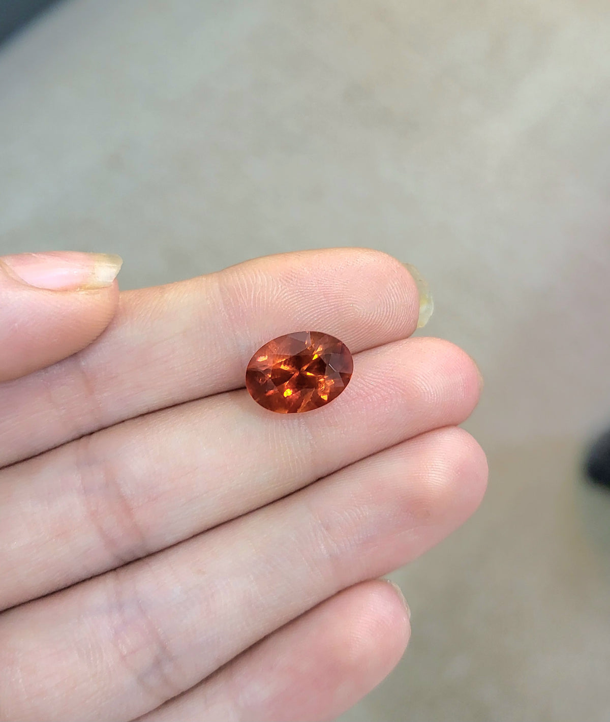 4.51 ct Natural Red Tourmaline Oval shape - #TL205