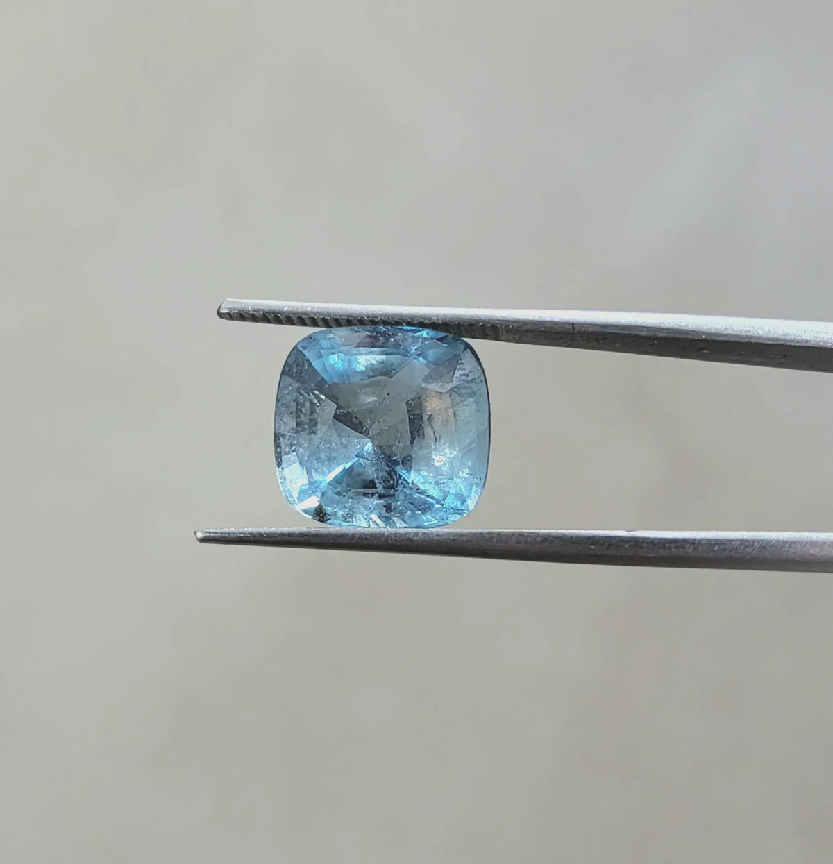 4.66 ct. Natural Blue Aquamarine Cushion Shape - #AQ111