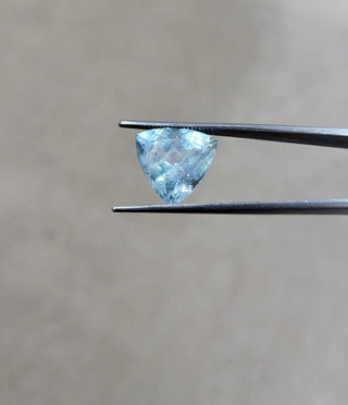 6.10 ct. Natural Blue Aquamarine Trillion Shape - #AQ7
