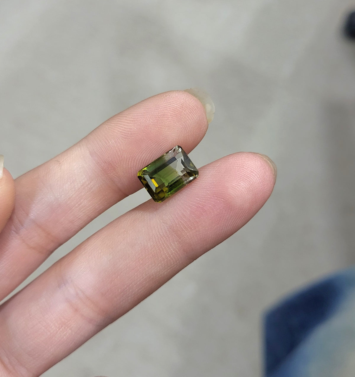 4.31 ct Natural Bi-Color Tourmaline Octagon shape - #TL84