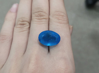13.10 ct Natural Neon Apatite Oval shape - #AP38