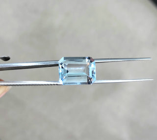 9.07 ct. Natural Blue Aquamarine Octagon Shape - #AQ114