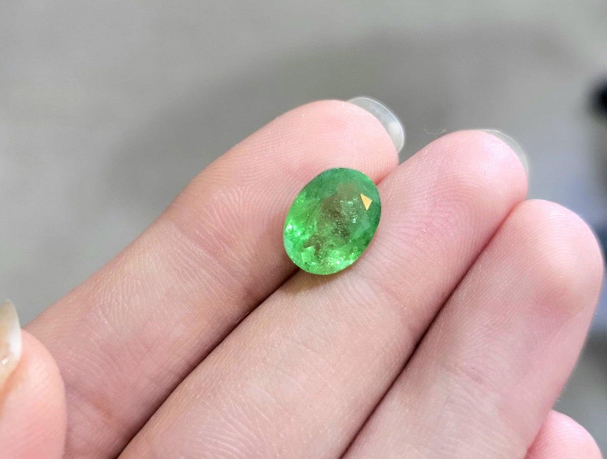 4.17 ct Natural Green Tsavorite Oval shape - #TS22