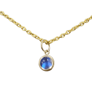 14k Gold Rainbow moonstone Pendant - K Jewelry Accessories