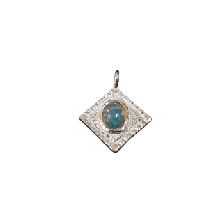 925 Silver Ethiopian Opal Kite Charm Pendant - K Jewelry Accessories