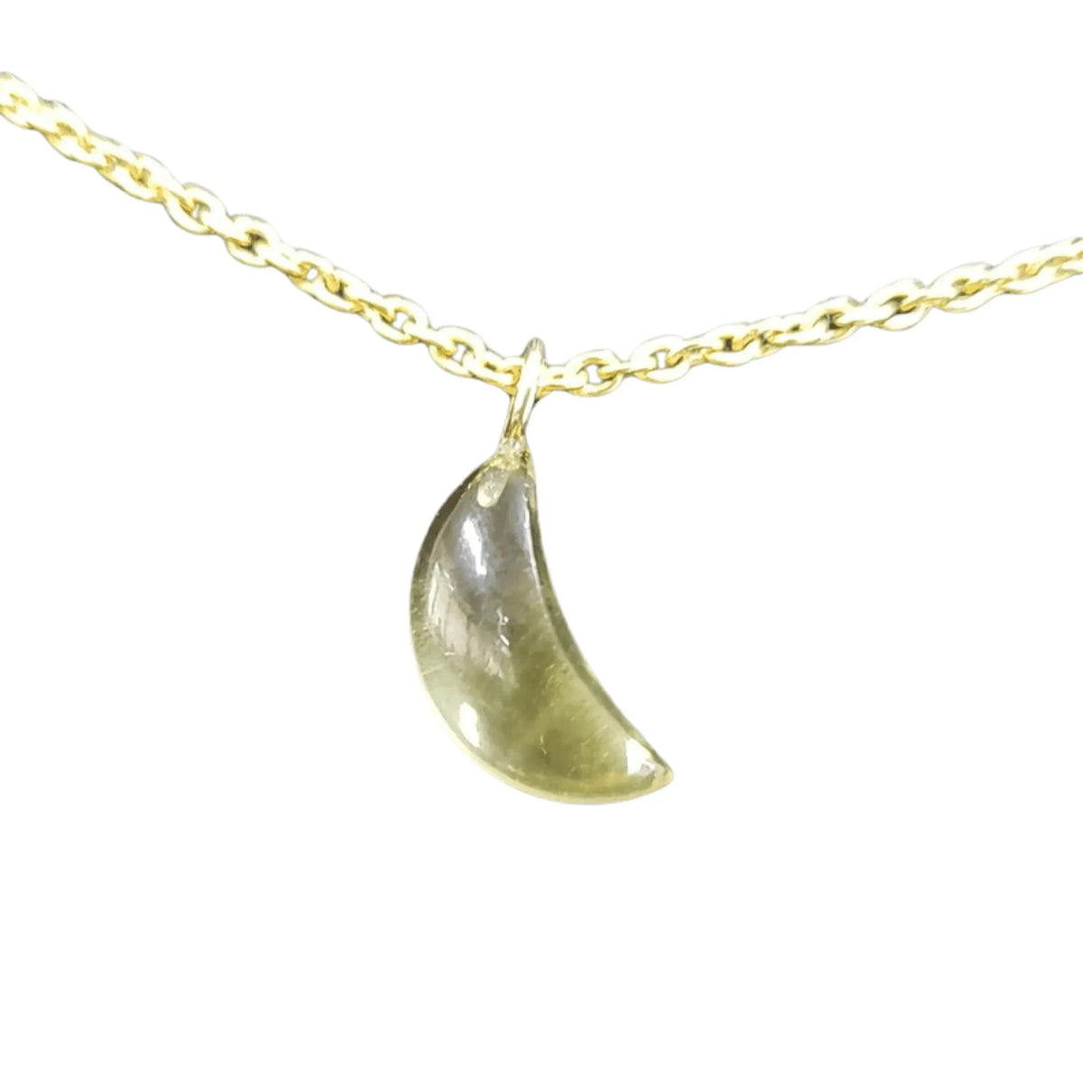 14k Gold Lemon Pendant- Natural Quartz - K Jewelry Accessories