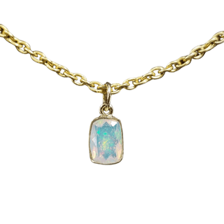 14k Gold Ethiopian Opal Pendant - K Jewelry Accessories