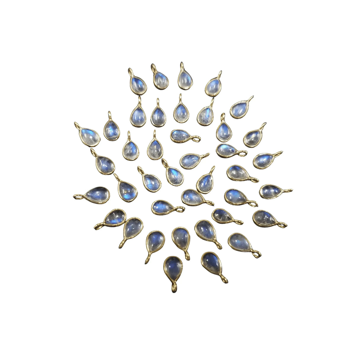 Beautiful 14k Gold Rainbow Moonstone Charms Dainty - K Jewelry Accessories